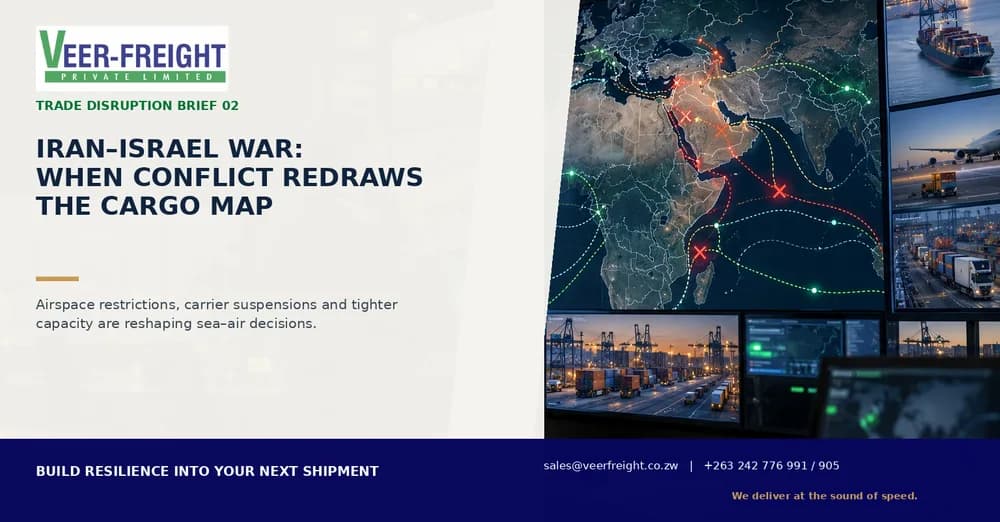 Iran–Israel war: how conflict is redrawing sea and air cargo networks
