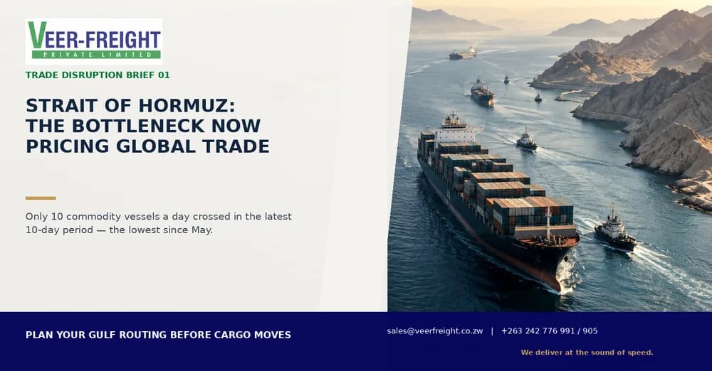 Strait of Hormuz disruption: why a narrow passage is widening logistics risk